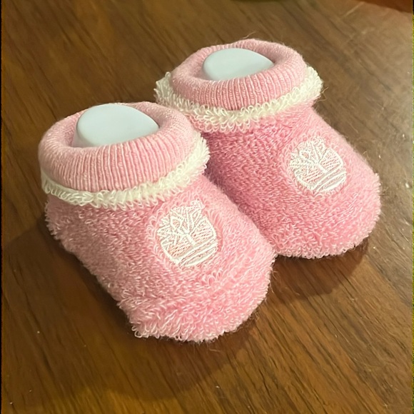 Timberland Baby Infant Booties socks pink 0-3 Months x 2 Pair - Picture 1 of 8